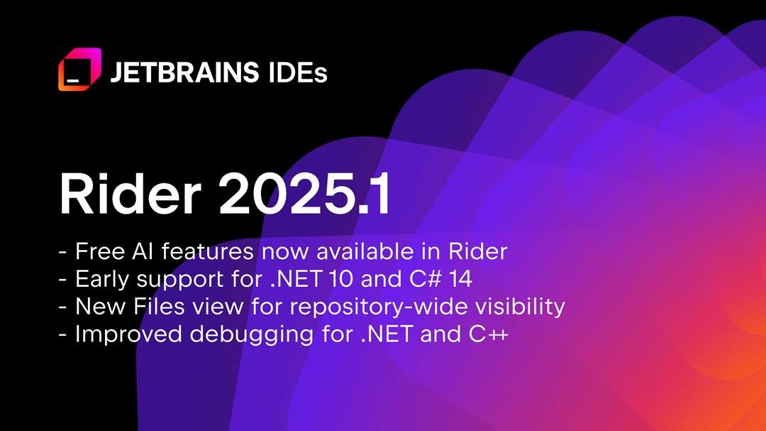 JetBrains Rider 2025 For Windows v1.2 .NET IDE based on the IntelliJ platform and ReSharper