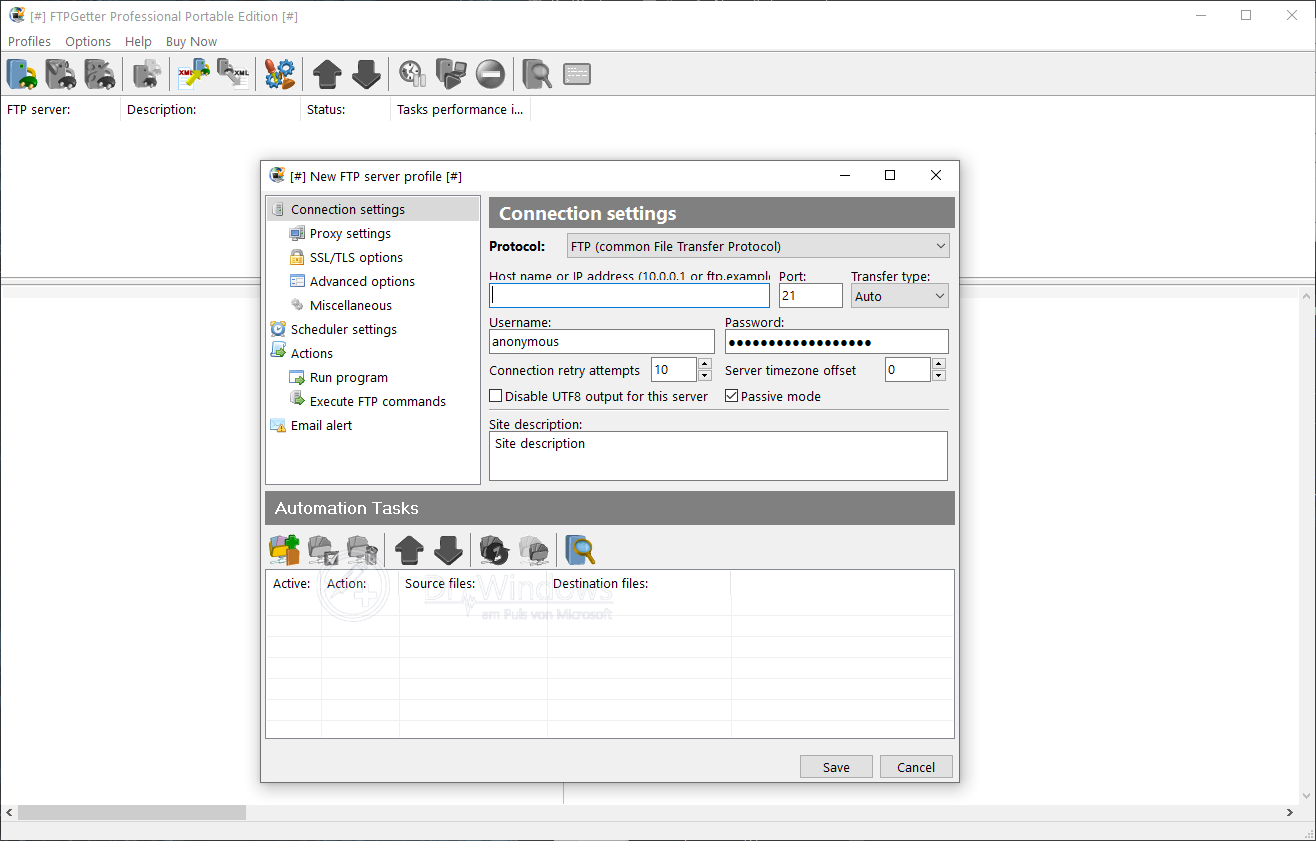 ftpgetter professional software with keys